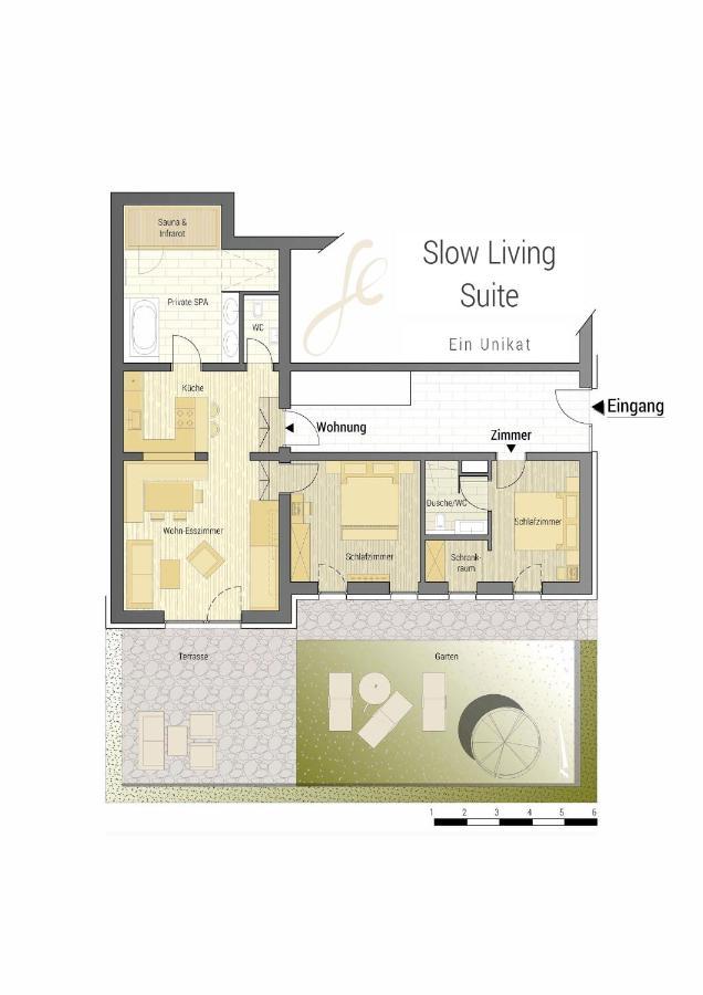 Slow Living Suite - Ferienwohnung Mit Privater Sauna & Garten Fiss Eksteriør bilde